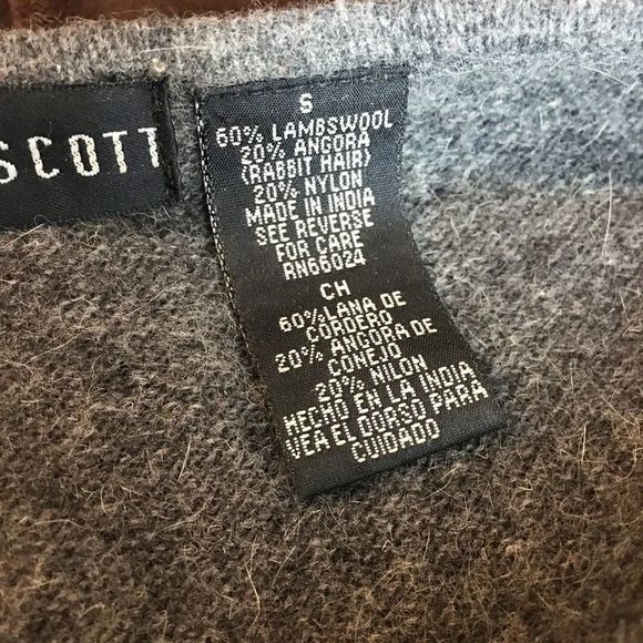 Lambswool Angora mix Cardigan Sweater - Picture 7 of 8